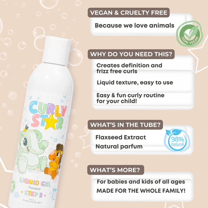 Pretty Curly Girl Curly Star Liquid Gel-Gel-Beauty and hair supply