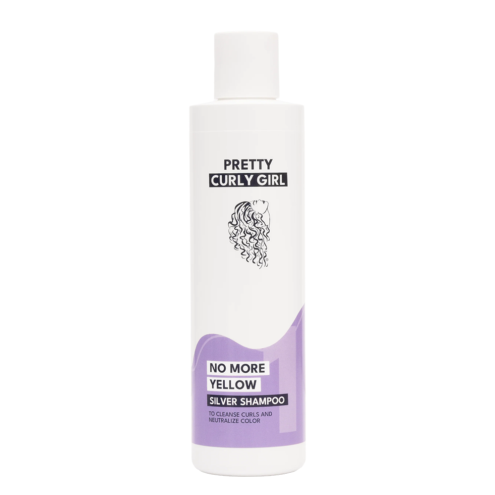 Pretty Curly Girl No More Yellow Silver Shampoo-Toning Shampoo-Beauty and hair supply