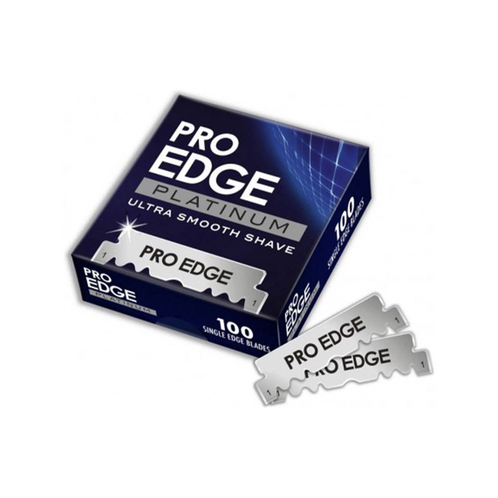 Pro Edge Platinum Single Edge Safety Razor Blades 100 Stucks - Beauty and Hair Supply