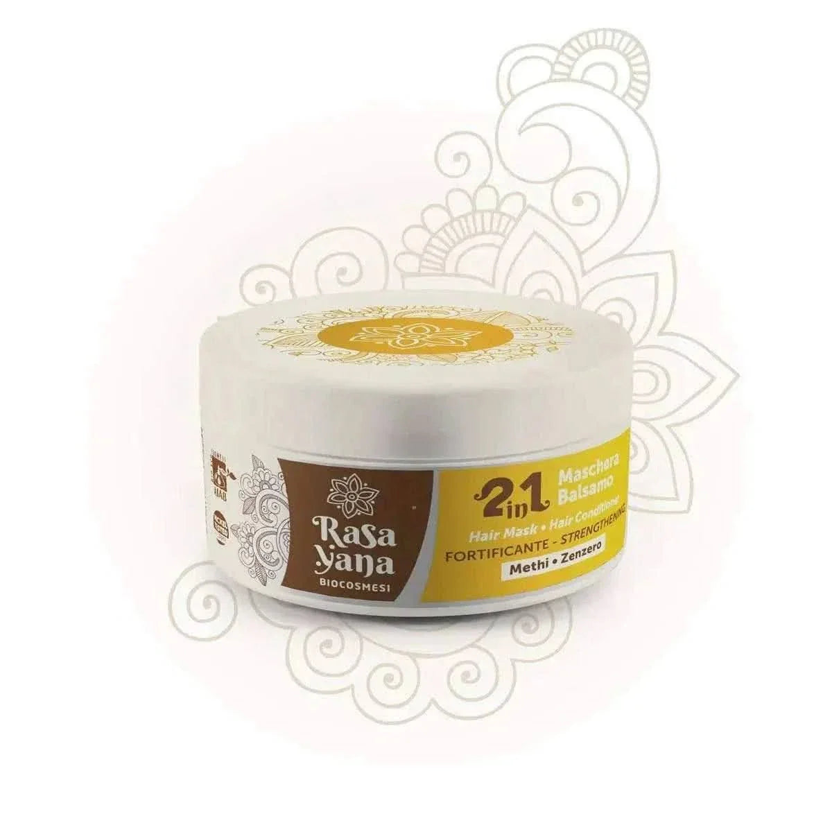 Rasayana Biocosmesi 2in1 Maschera Balsamo Hair Conditioner Fortificante-Hair Mask-Beauty and hair supply