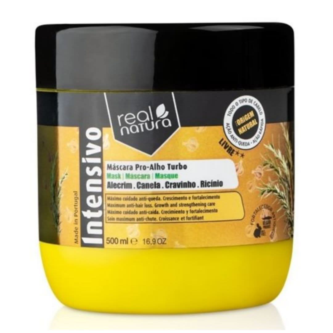 Real Natura Mascara Pro-Alho Turbo 500ml-Hair Mask-Beauty and hair supply