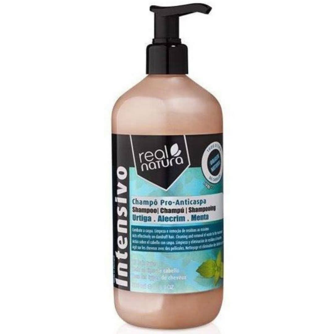 Real Natura Pro-Anti-Dandruff Shampoo 500ml-Clarifying Shampoo-Beauty and hair supply