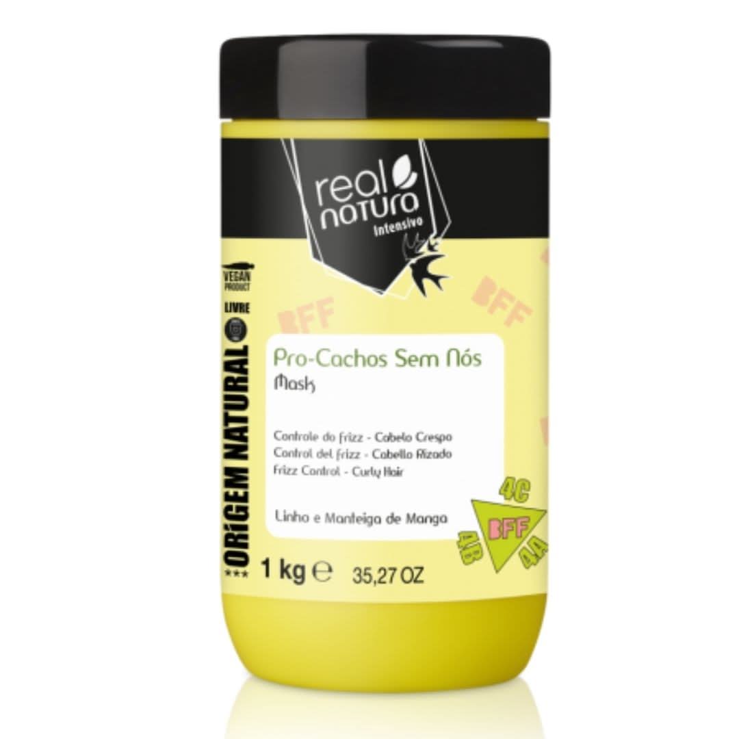Real Natura Pro-Knotless Curls Leave-In Cream 1kg-Styling Cream-Beauty and hair supply