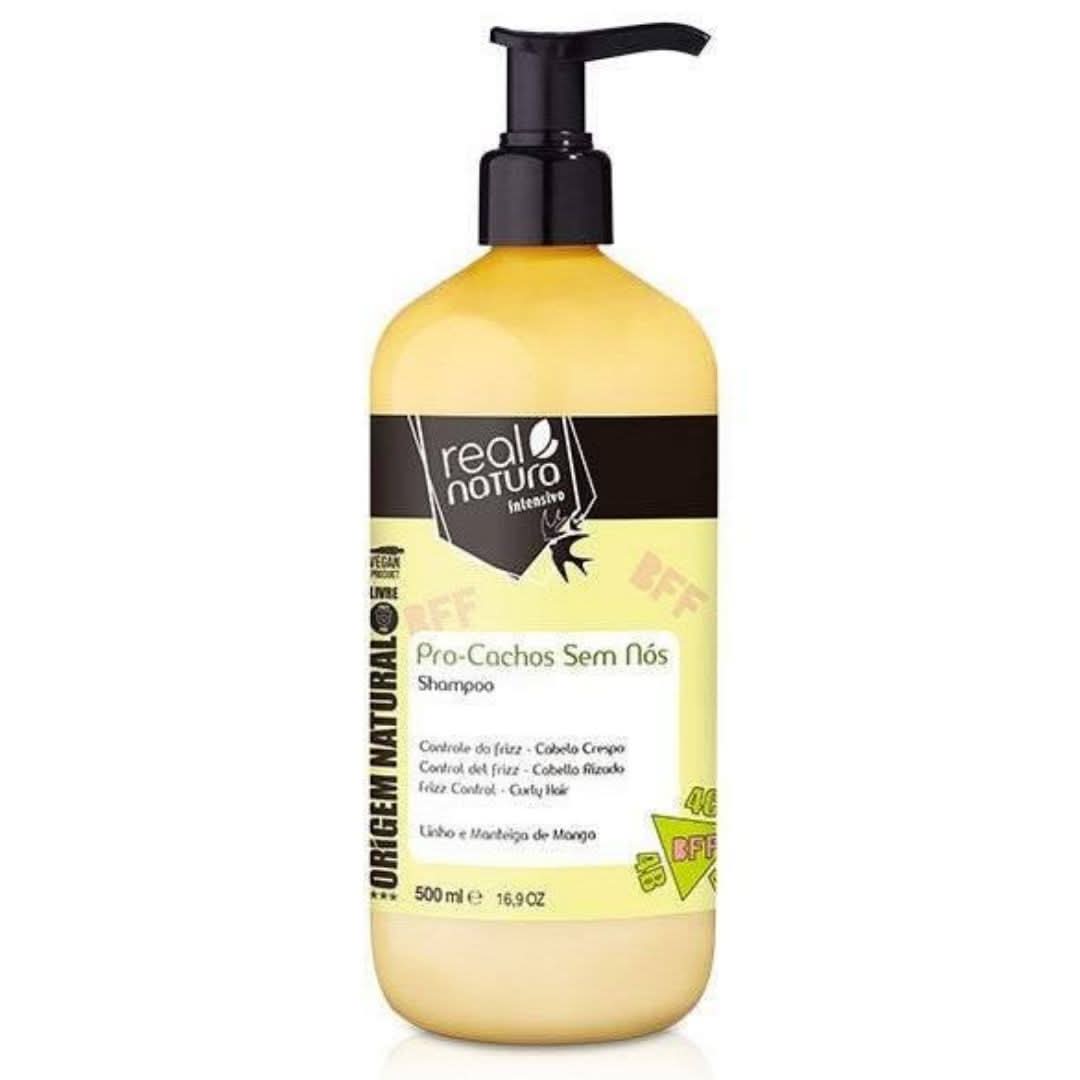 Real Natura Pro-Knotless Curls Shampoo 500ml-Gentle Shampoo-Beauty and hair supply