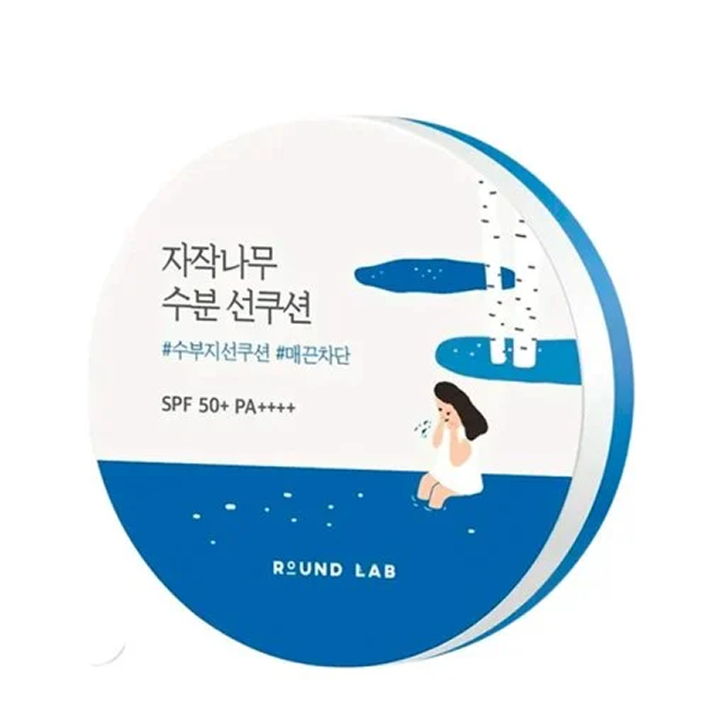Round Lab Birch Moisturizing Sun Cushion SPF 50+ 15g-Sunscreen-Beauty and hair supply