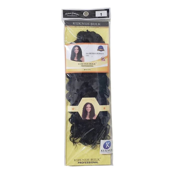 Kuknus Professional Baby Beach Curl Bulk 14" Crochet Hair
