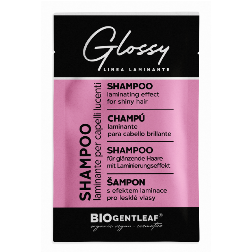 (Sachet) Bio Gentleaf Glossy Laminating Sulfate-Free Shampoo for Shiny Hair 7ml-Clarifying Shampoo-Beauty and hair supply