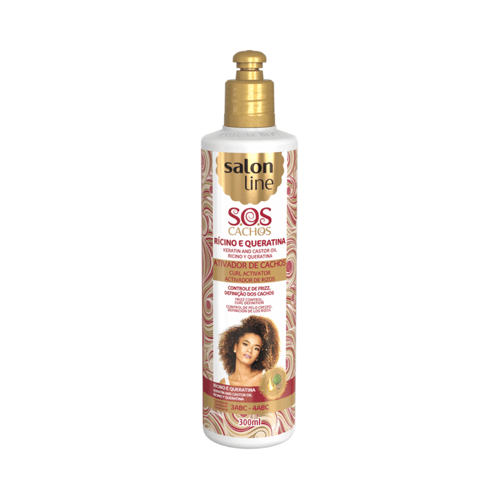 Salon Line Keratin Castor Oil Curl Activator 300ml - Beauty and Hair Supply