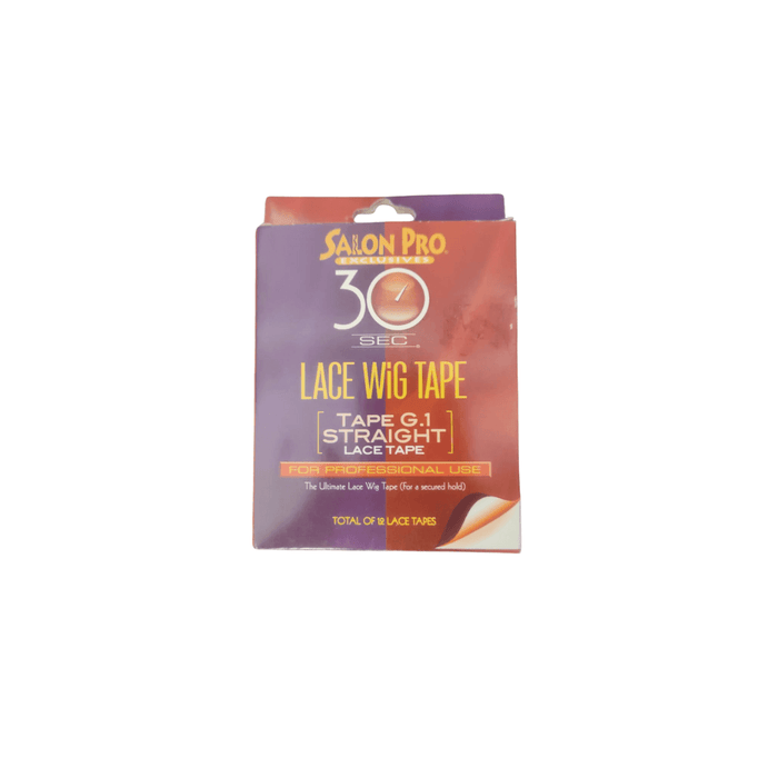 Salon Pro 30 Sec Lace Wig Tape - G.1 Straight Lace Tape - Beauty and Hair Supply