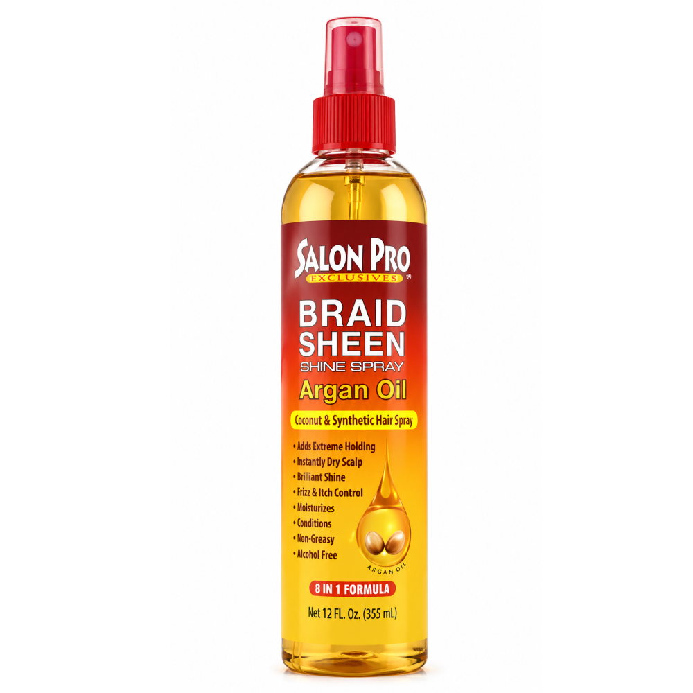 Salon Pro Braid Sheen Spray - Brazil Keratin 12oz-All-Beauty and hair supply