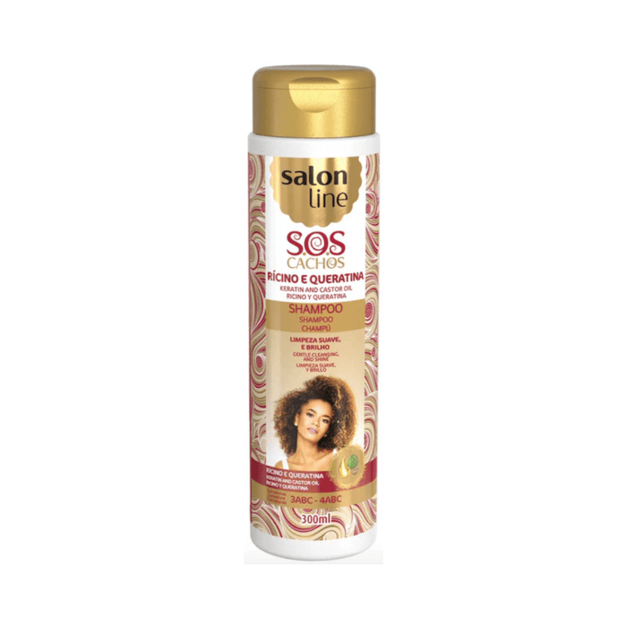 Salon Line Keratin Castor Oil Shampoo 300ml