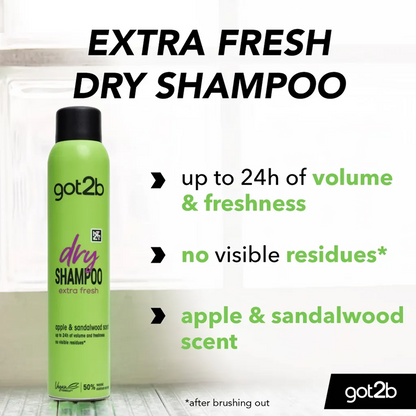 Schwarzkopf Got2b Dry Shampoo Extra Fresh 200ml-All-Beauty and hair supply