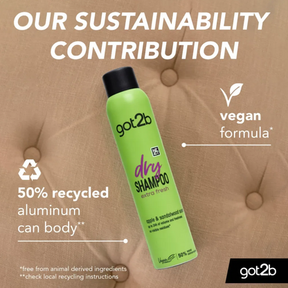 Schwarzkopf Got2b Dry Shampoo Extra Fresh 200ml-All-Beauty and hair supply