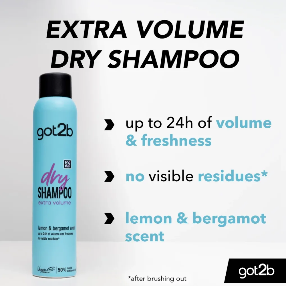 Schwarzkopf Got2b Dry Shampoo Extra Volume 200ml-All-Beauty and hair supply