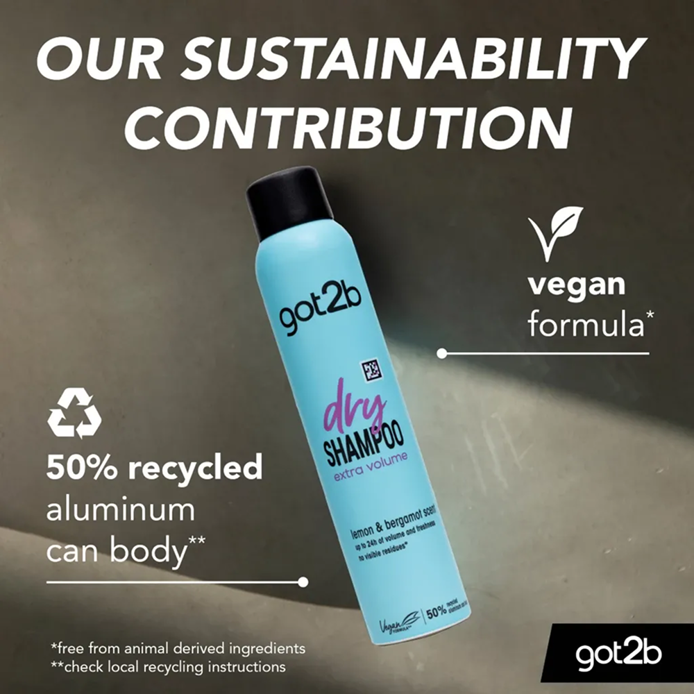 Schwarzkopf Got2b Dry Shampoo Extra Volume 200ml-All-Beauty and hair supply