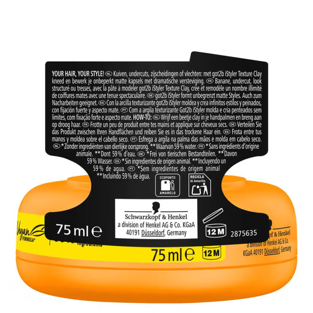 Schwarzkopf Got2b I Styler Styling Texture Clay 75ml-All-Beauty and hair supply