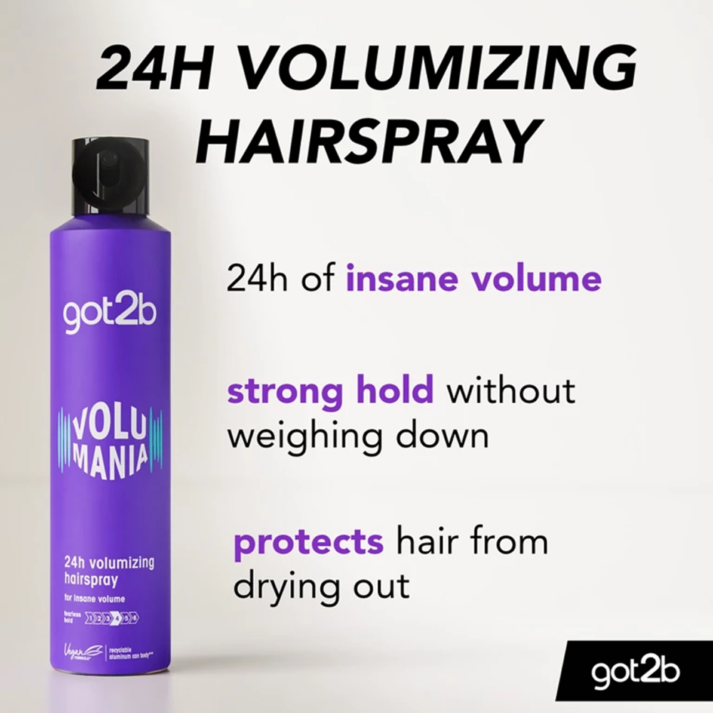 Schwarzkopf Got2b Volumania Hairspray 300ml-All-Beauty and hair supply