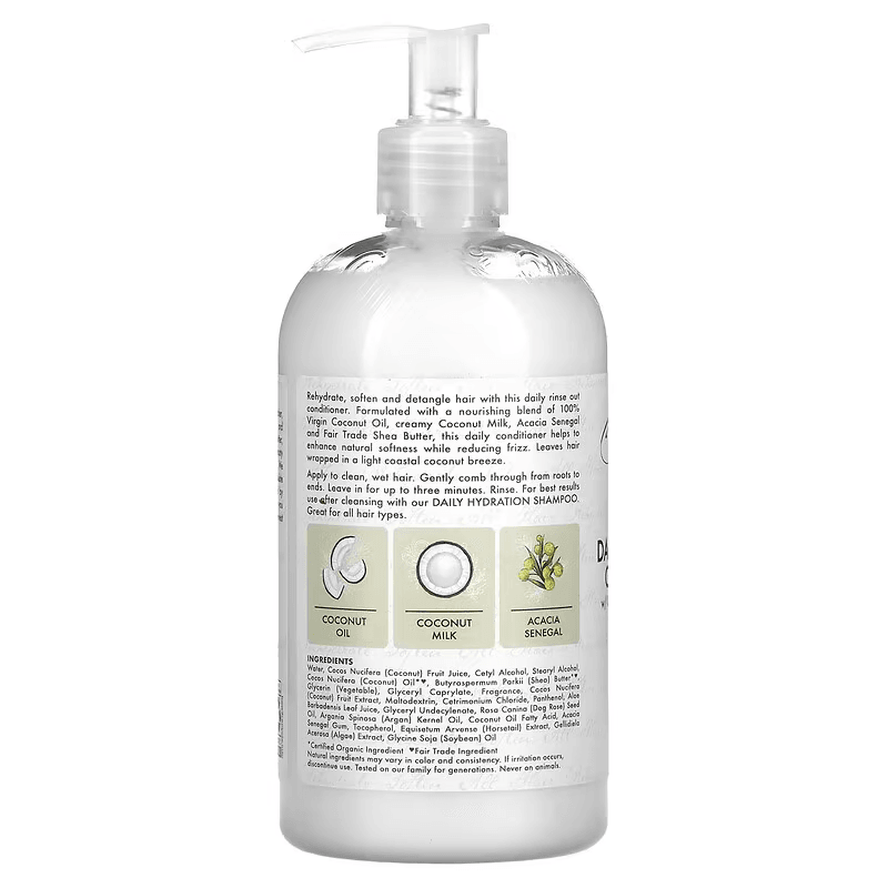 Shea Moisture 100% Virgin Coconut Oil Daily Hydration Conditioner 384ml-Moisturizing Conditioner-Beauty and hair supply