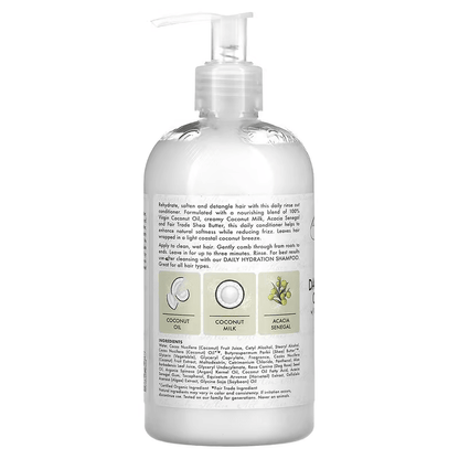 Shea Moisture 100% Virgin Coconut Oil Daily Hydration Conditioner 384ml-Moisturizing Conditioner-Beauty and hair supply