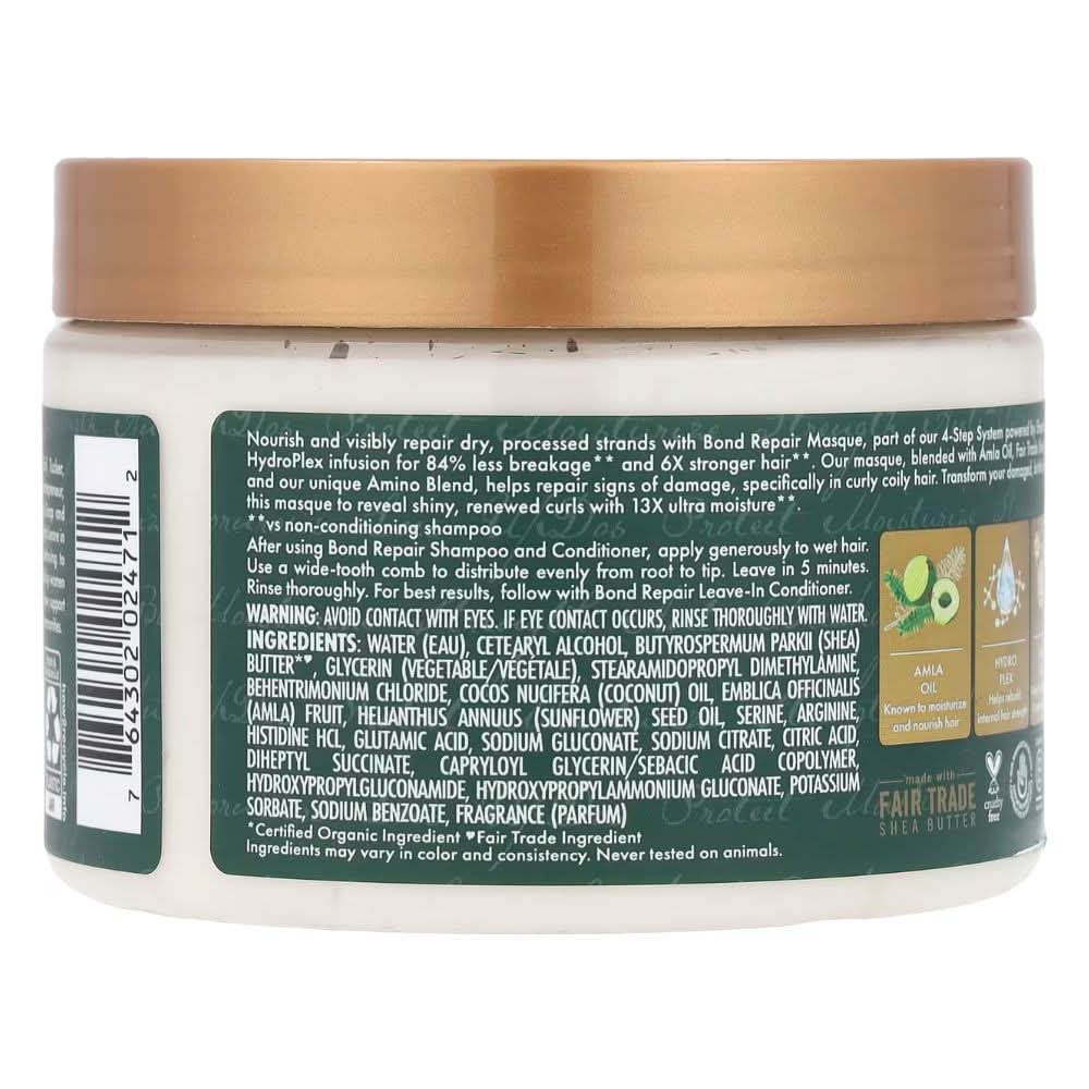 Shea Moisture Amla Oil Bond Repair Mask 311g-Hair Mask-Beauty and hair supply