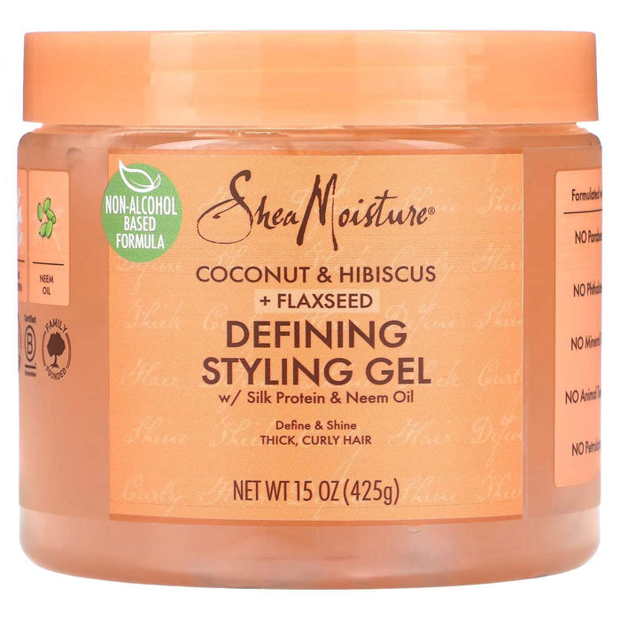 Shea Moisture Coconut & Hibiscus Defining Styling Gel 426g - Beauty and Hair Supply