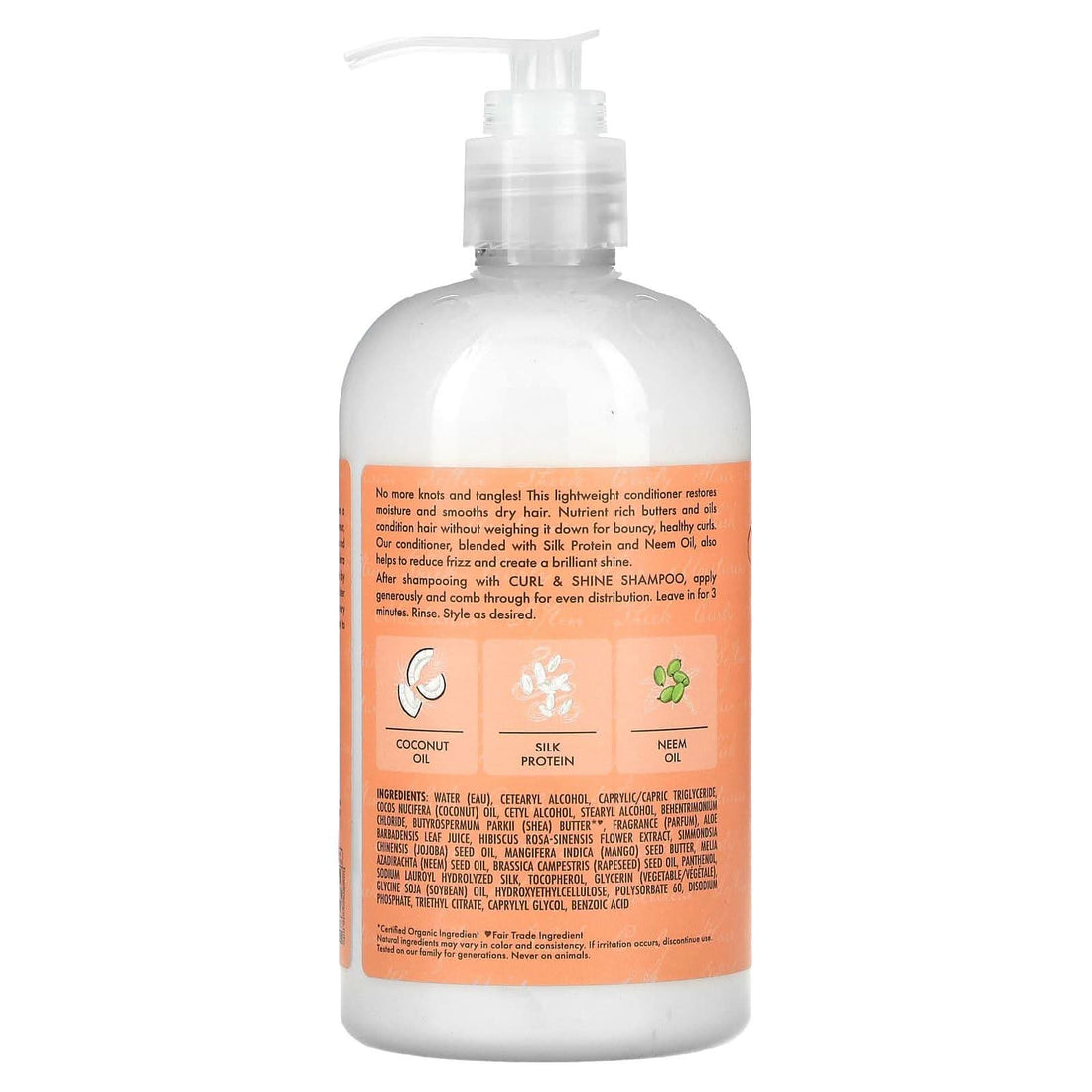 Shea Moisture Coconut &amp; Hibiscus Curl &amp; Shine Conditioner 384ml-Moisturizing Conditioner-Beauty and hair supply