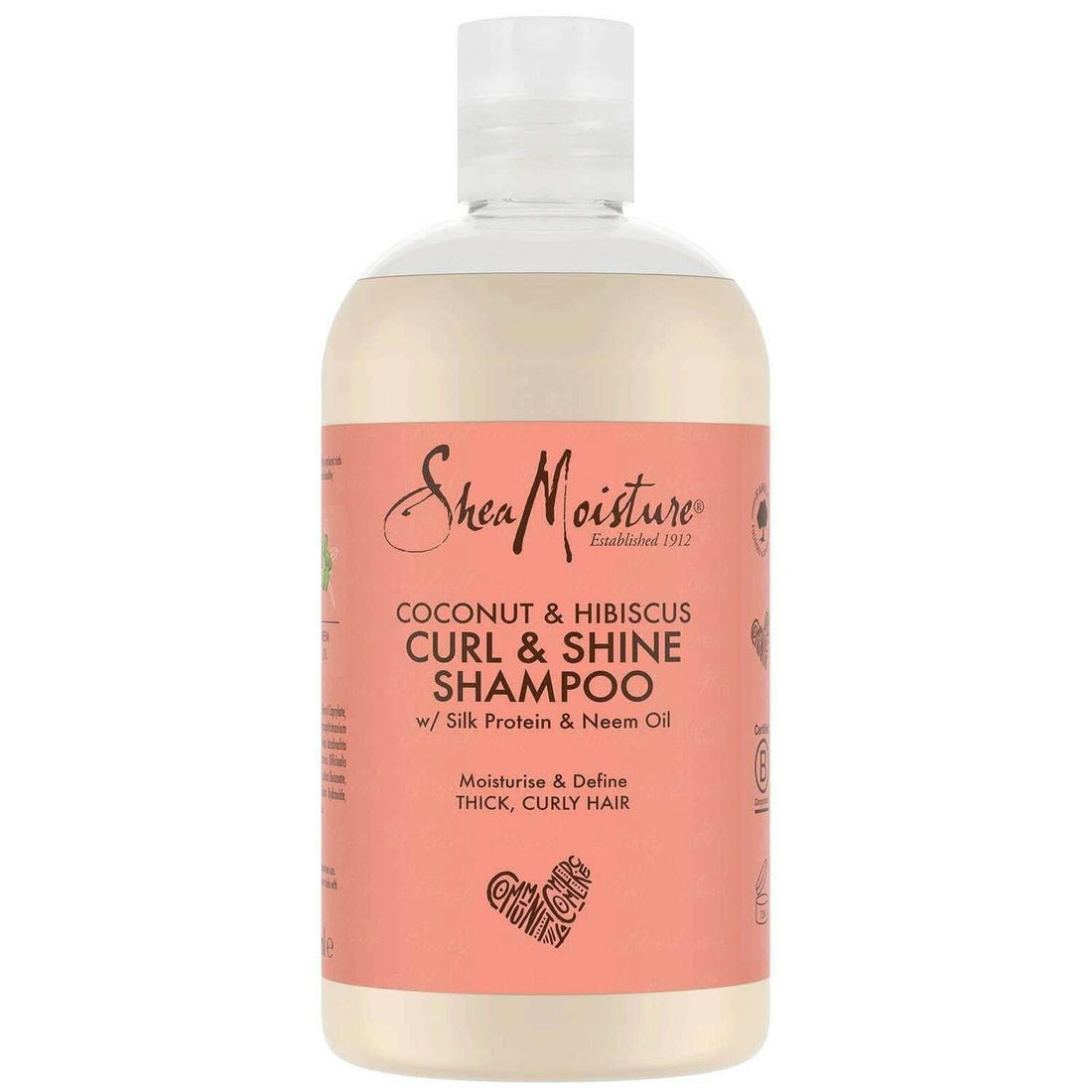 Shea Moisture Coconut &amp; Hibiscus Curl &amp; Shine Shampoo-Gentle Shampoo-Beauty and hair supply