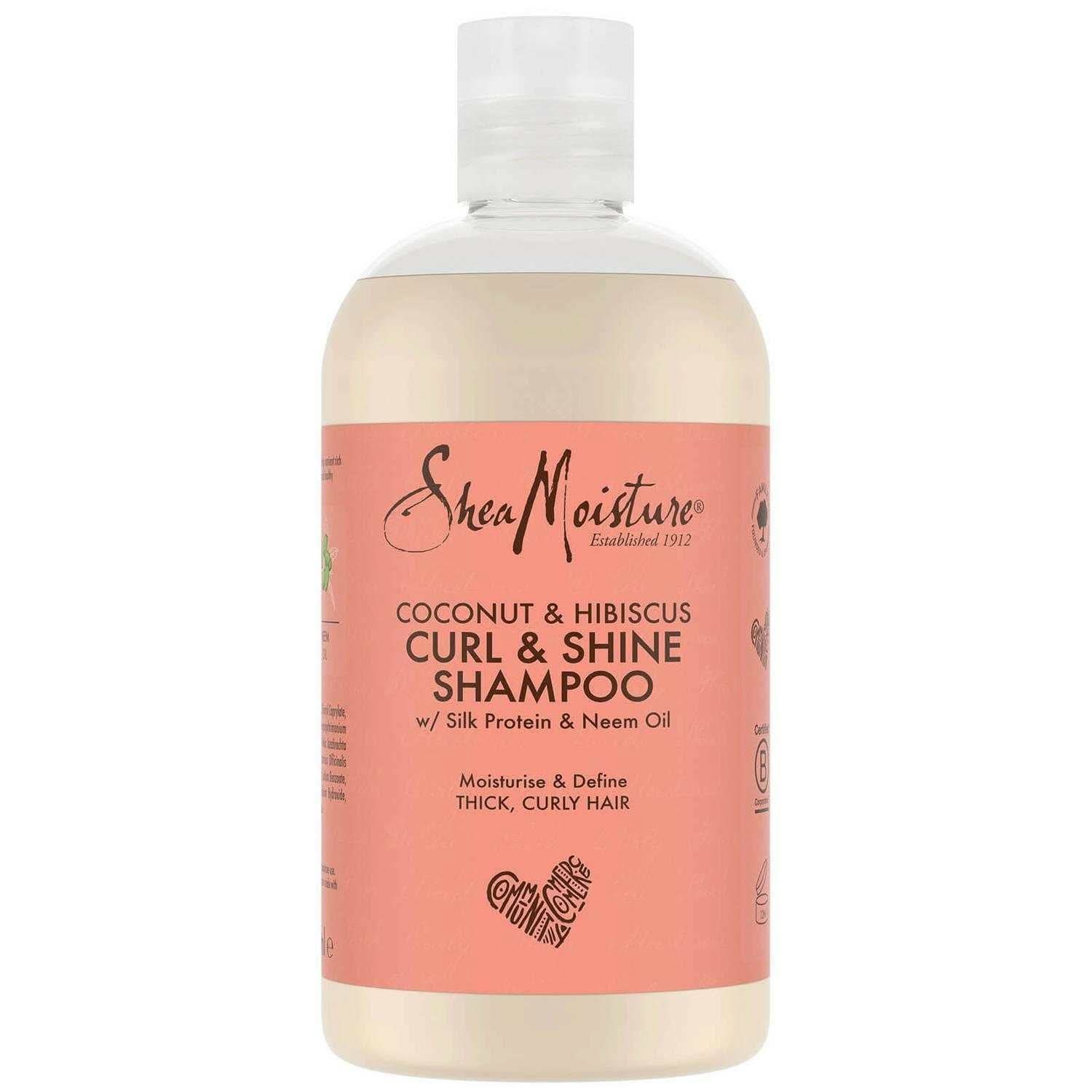 Shea Moisture Coconut &amp; Hibiscus Curl &amp; Shine Shampoo-Gentle Shampoo-Beauty and hair supply