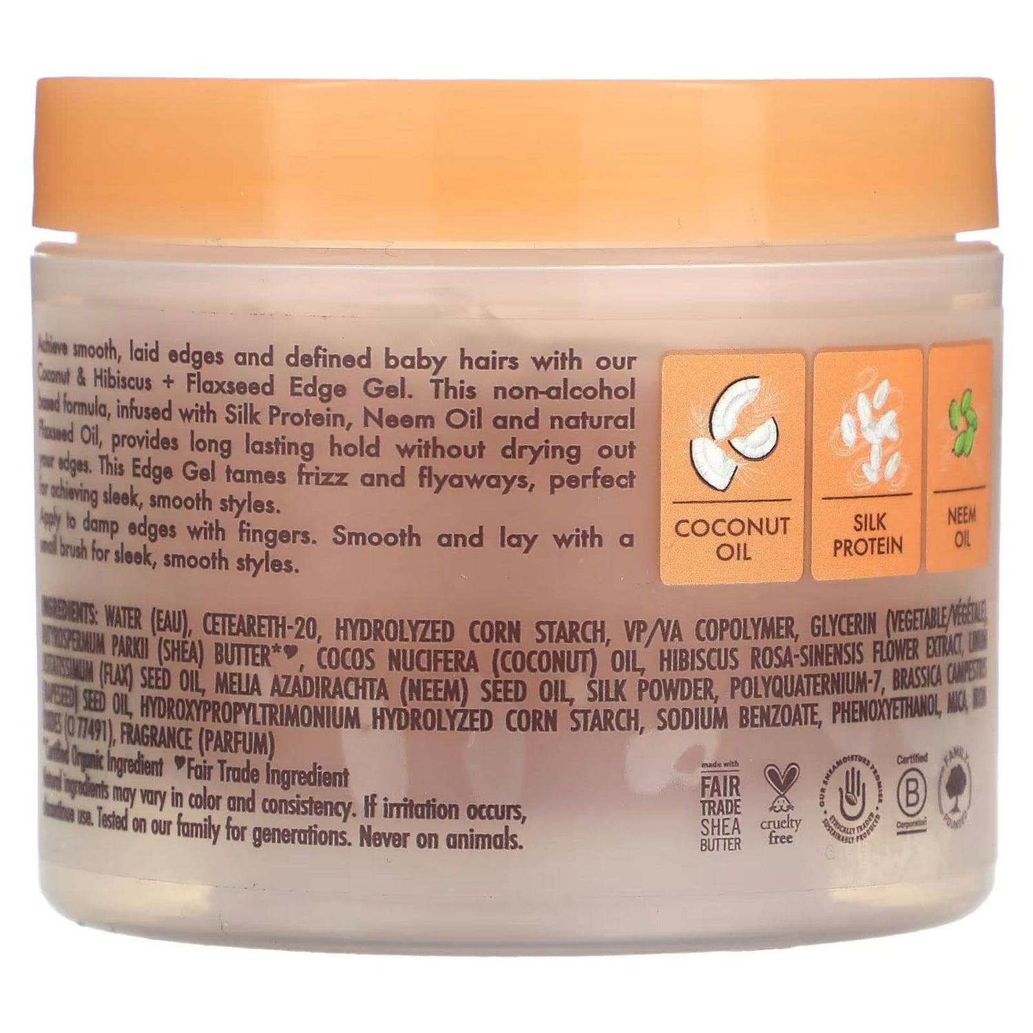 Shea Moisture Coconut &amp; Hibiscus Edge Gel 103ml-Gel-Beauty and hair supply