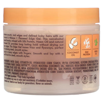 Shea Moisture Coconut &amp; Hibiscus Edge Gel 103ml-Gel-Beauty and hair supply