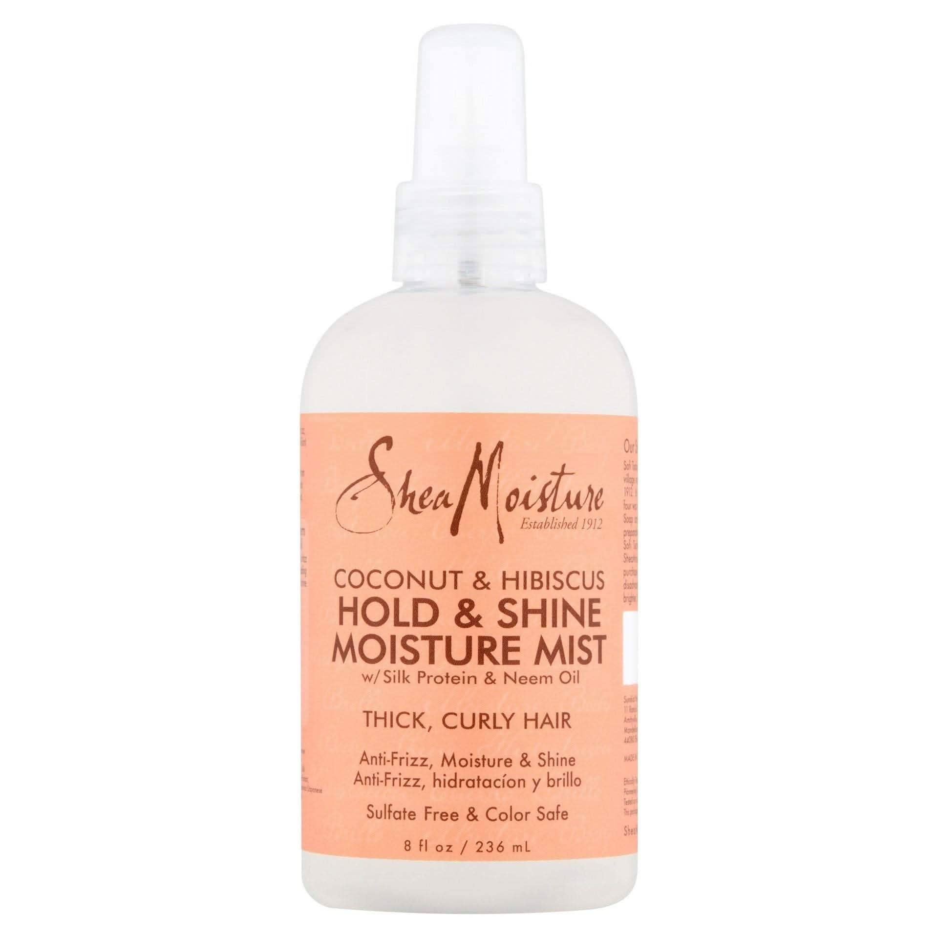 Shea Moisture Coconut &amp; Hibiscus Hold &amp; Shine Moisture Mist 236ml-Anti-Frizz Spray-Beauty and hair supply