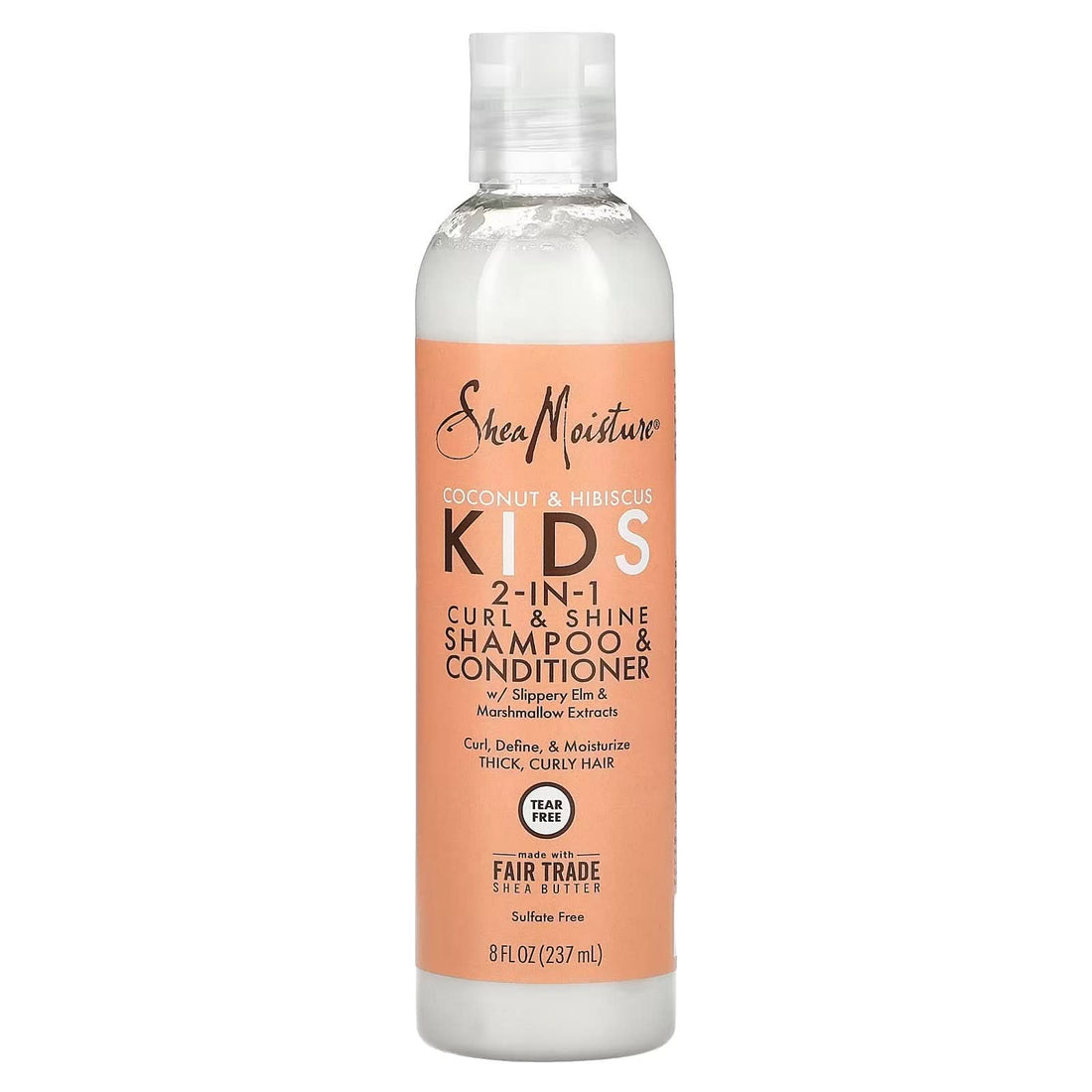 Shea Moisture Coconut &amp; Hibiscus Kids 2 In 1 Shampoo &amp; Conditioner 236ml-Gentle Shampoo-Beauty and hair supply