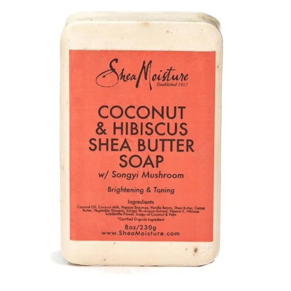 Shea Moisture Coconut &amp; Hibiscus Shea Butter Soap 8oz-All-Beauty and hair supply
