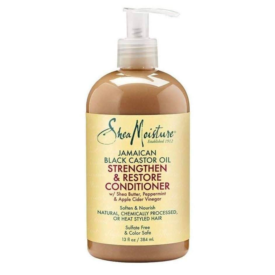 Shea Moisture Jamaican Black Castor Oil Strengthen &amp; Restore Conditioner 384ml-Strengthening Conditioner-Beauty and hair supply