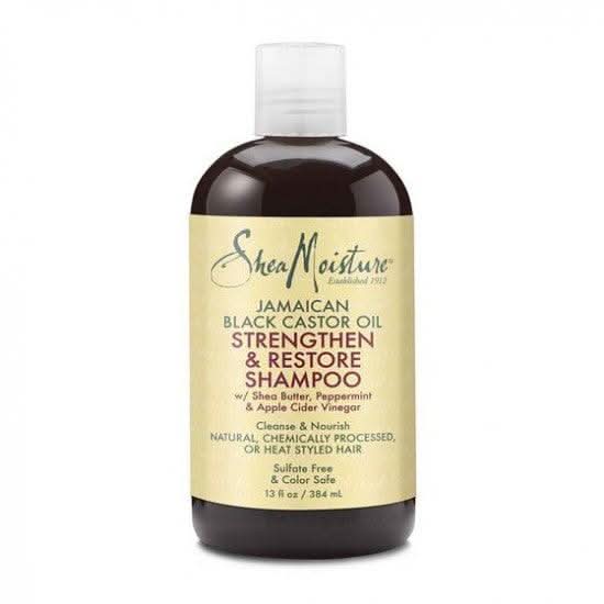 Shea Moisture Jamaican Black Castor Oil Strengthen &amp; Restore Shampoo 384ml-Clarifying Shampoo-Beauty and hair supply