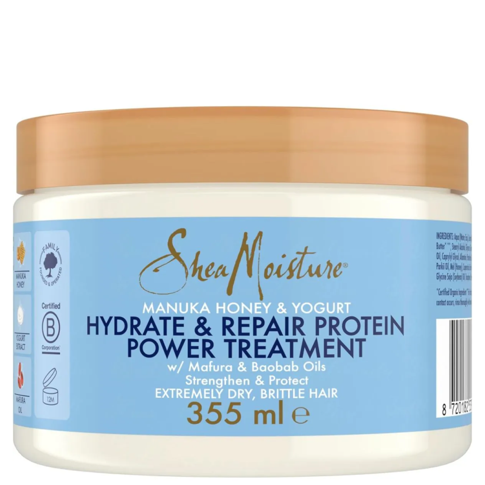 Shea Moisture Manuka Honey &amp; Yogurt Hydrate + Repair Protein Power Treatment 355ml-Protein Care-Beauty and hair supply