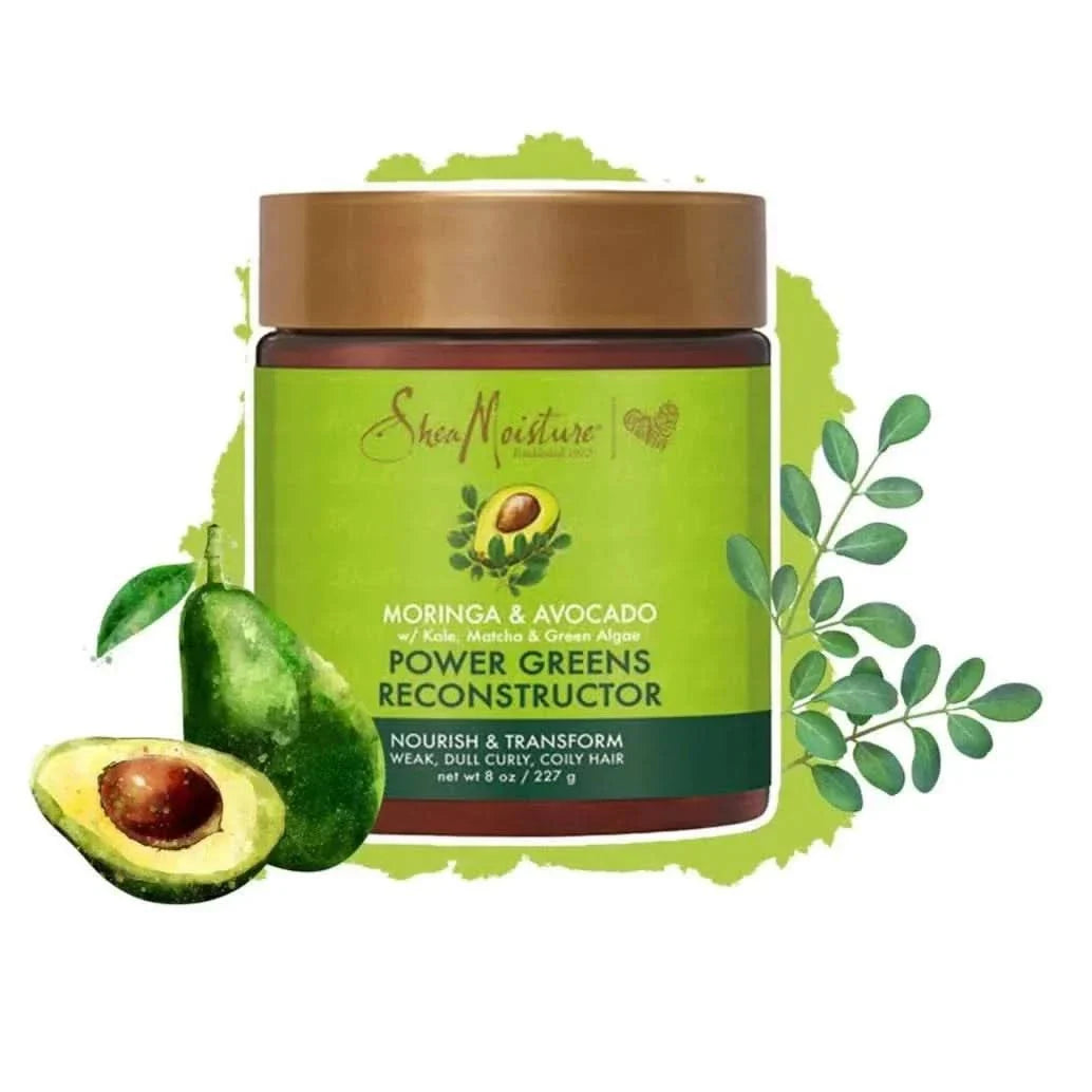 Shea Moisture Moringa &amp; Avocado Power Greens Reconstructor 227g-Hair Mask-Beauty and hair supply