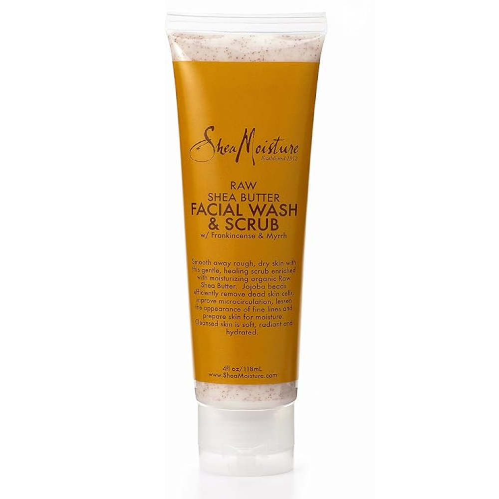 Shea Moisture Raw Shea Facial Wash &amp; Scrub 4oz-All-Beauty and hair supply