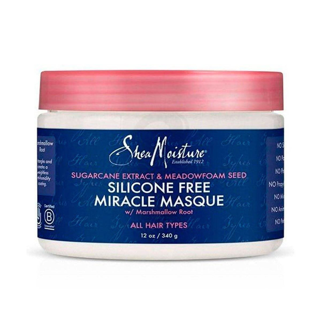 Shea Moisture Sugarcane Extract Miracle Mask 340g-Hair Mask-Beauty and hair supply