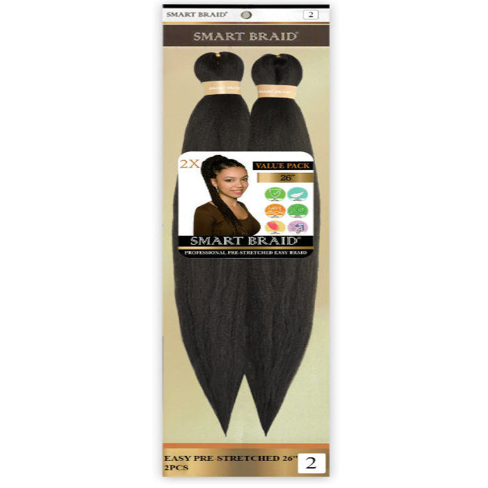 Smart Braid 2X Pre Stretched 26 inches - Beauty and Hair Supply