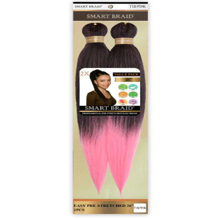 Smart Braid 2X Pre Stretched 26 inches - Beauty and Hair Supply