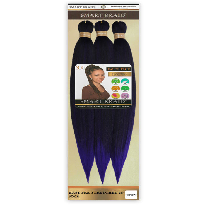 Smart Braid 3X Pre Stretched 28 inches - Beauty and Hair Supply