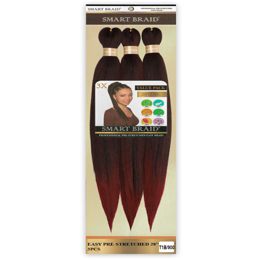 Smart Braid 3X Pre Stretched 28 inches - Beauty and Hair Supply