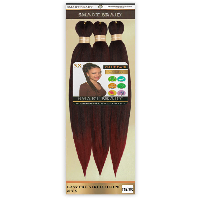 Smart Braid 3X Pre Stretched 28 inches - Beauty and Hair Supply