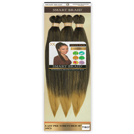 Smart Braid 3X Pre Stretched 28 inches - Beauty and Hair Supply