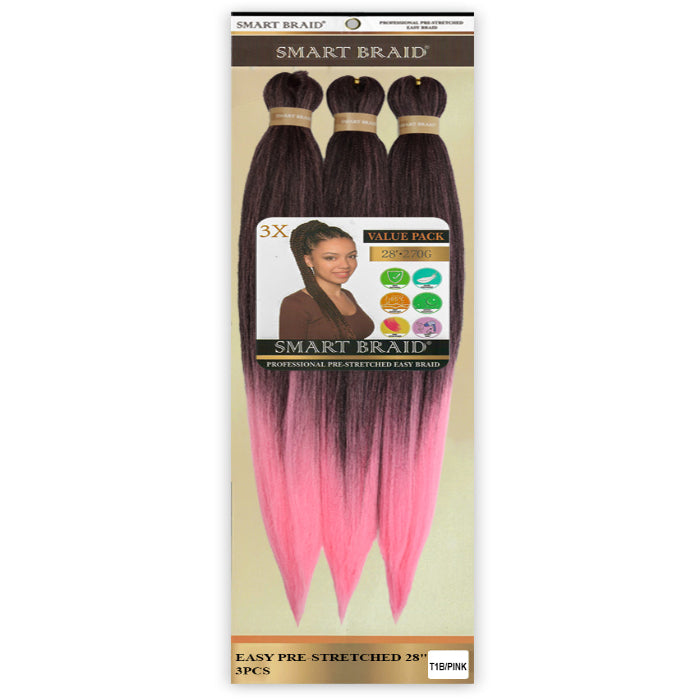 Smart Braid 3X Pre Stretched 28 inches - Beauty and Hair Supply