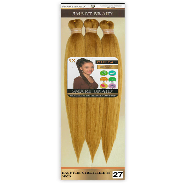 Smart Braid 3X Pre Stretched 28 inches - Beauty and Hair Supply
