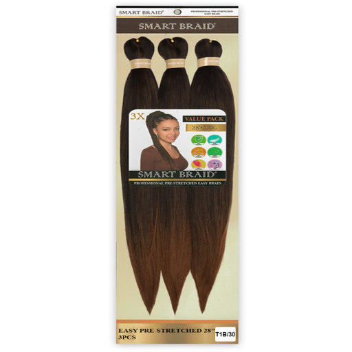 Smart Braid 3X Pre Stretched 28 inches - Beauty and Hair Supply