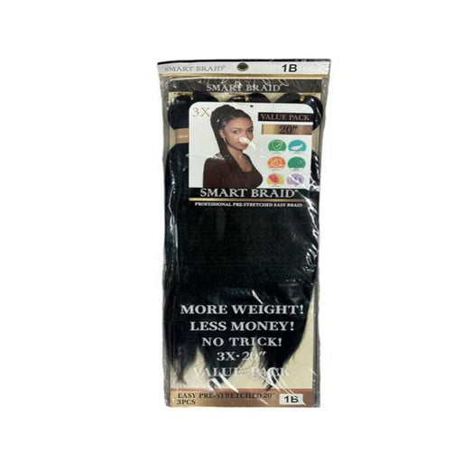 Smart Braid 3X Pre Stretched 28 inches - Beauty and Hair Supply