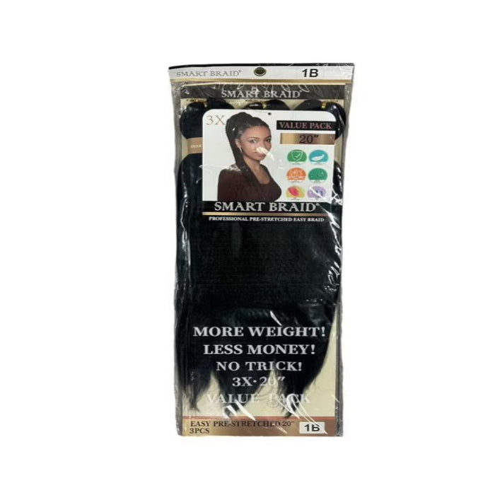 Smart Braid 3X Pre Stretched 28 inches - Beauty and Hair Supply